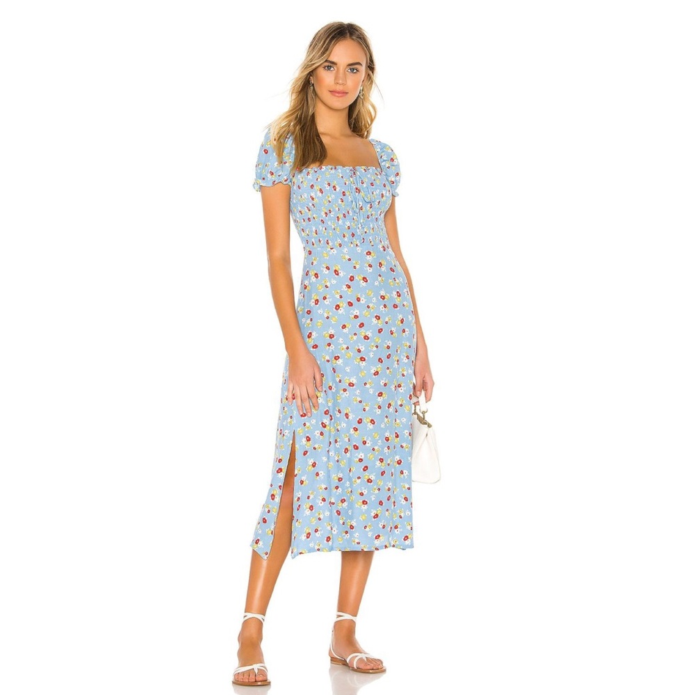 FAITHFULL THE BRAND Castilo Midi Dress